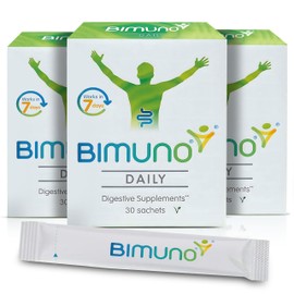 Bimuno Original - Daily Prebiotic Food Supplements. Gut Health Support for Men, Women, Kids & Bifidobacterium Culture. High in Fibre. Taste Free, Vegetarian, Gluten Free | 3 Pack (90 Sticks)