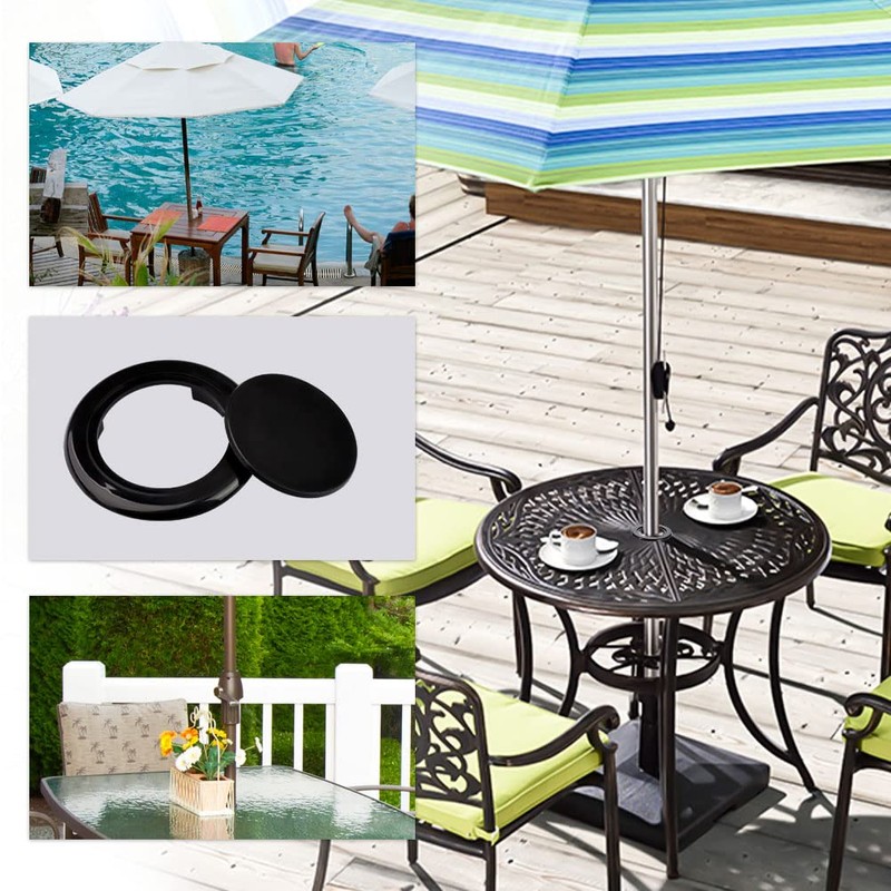 2 Set 2 Inch Patio Table Umbrella Hole Ring and