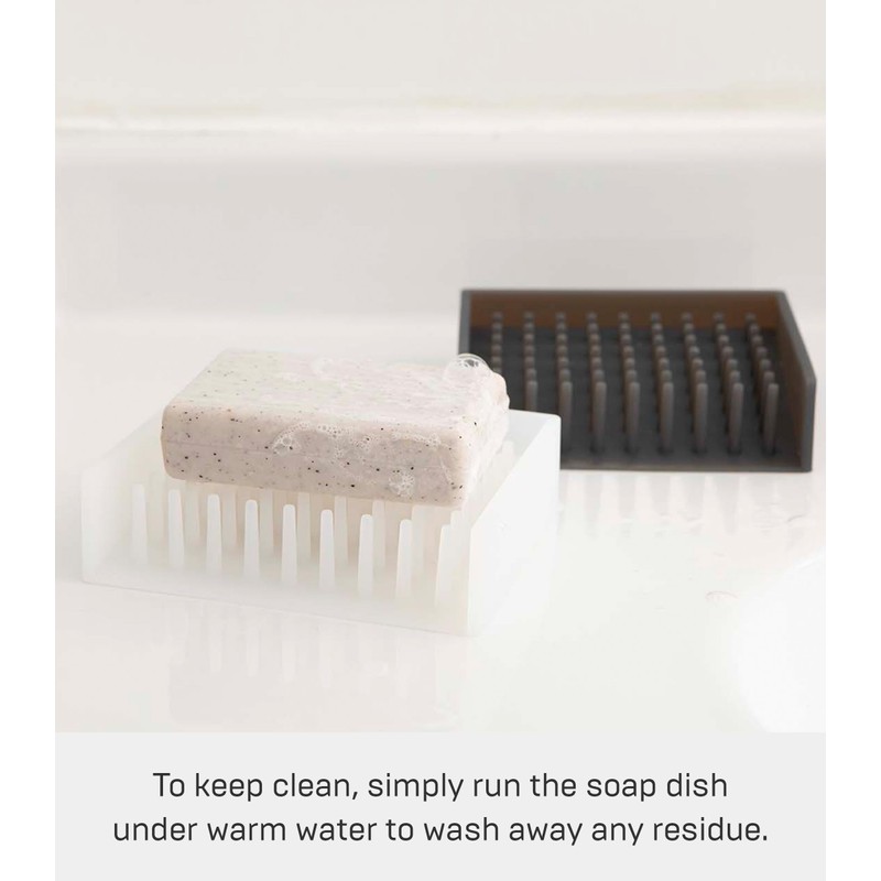 Yamazaki Industries 2992 Drain Soap Tray, Float, Clear