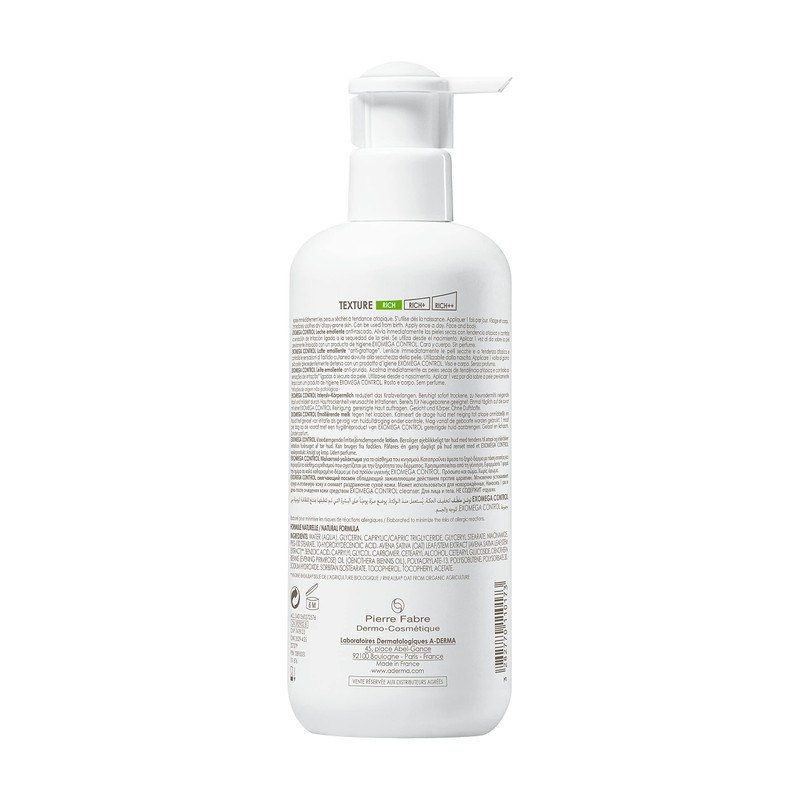 A-Derma Exomega Control, Loción Emoliente Anticomezón 400ml