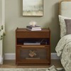 LKTART Night Stand with Charger Station and Outlet Hole, Mid