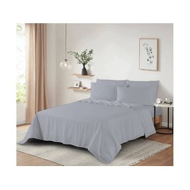 Dazzle Collection®100% Egyptian Cotton Sheet 200 Thread Count Bed Flat Sheet Hotel Quality Bedding Set Soft & Crisp Cotton Caravan Campervan