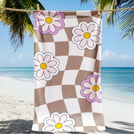 JYK Oversize Beach Towel 30 * 60inch, Soft Microfiber, Ultra Absorbent, Quick Drying, Lightweight and Super Soft Extra Large Sand Free Beach Towels, Ideal Vacation Gift for Kids Men Women