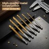 Titanium Drill Bit Set, 6 Pcs 3-8mm Titanium Coated HSS