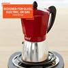 IMUSA USA Red Aluminum Stovetop 6-cup Classic Italian and Cuban