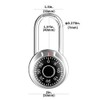 FIGODE® Locker Lock, 2 in. Combination Lock, Keyless Long Padlock