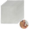 Apkpesterml 6 Pieces Microfibre Cleaning Cloths, Black Microfibre Cloths, Barista