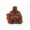Ciffre Happy Buddha Sitting Wood Carved Ball 15 cm