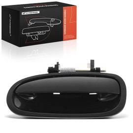 A-premium - Manija de Puerta Exterior Trasera Izquierda del Lado del Conductor Compatible con Honda Civic 1996 1997 1998 1999 2000, Color Negro Liso, Reemplazo# 72680-s01-003, 72680-s04-003