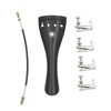 3 in 1 Ebony Tailpiece with Rope Fine Tuners Kits