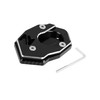 Hihaha Motorbike CNC Kickstand Side Stand Extension Pad Black for