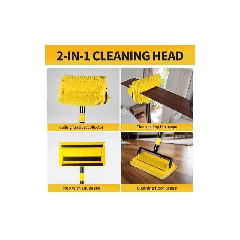 Multi-Functional High Ceiling Fan Cleaning Tool Set