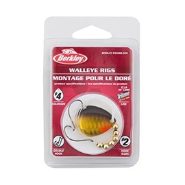 Berkley Walleye Rig Colorado C4 - Gancho de Pesca, tamaño 2, Percha de Ropa de Fuego