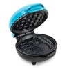 Nostalgia MyMini Personal Electric Snowman Waffle Maker, 5-Inch Cooking Surface,