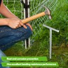 Zonon 2 Pack T-Handle Ground Rod Galvanized 3' L x