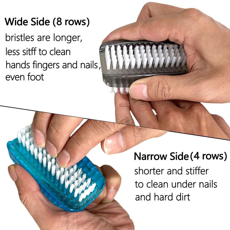 Nail Brush for Cleaning Fingernails Two Sided Fingernail Scrub Brush