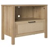 Novogratz Shay 1-Drawer Nightstand, Natural with Faux Rattan
