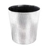 Scakbyer Leather Trash Can, Decorative Waste Basket, 10L Capacity Small
