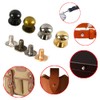 Dtoterul Leather Rivets Pack of 100 Button Rivets Solid Button