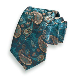 GUSLESON New Mens Paisley Silk Ties for Wedding(0694-01)