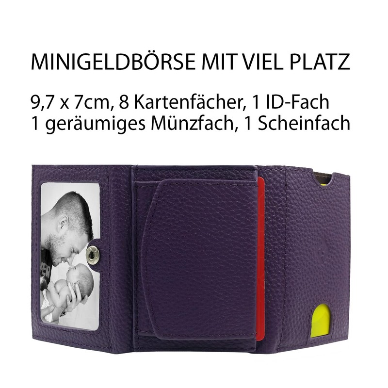 FreeHaveFun Women's Mini Purse, purple, Modern