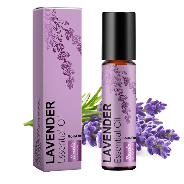 Rienan Organic Essential Oils, Lavender Essential Oil, Calming Roll-on, Essential