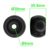 cyclingcolors 10 x Plastic Castors 40 mm Black Castor Guide