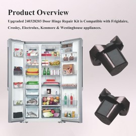 240328203 Refrigerator Door Hinge Bushing Bearing Closing Cam, Replacement for Frigidaire Electrolux Refrigerator Parts, Fit for The Bottom Door, Replaces Part # AP3757897,1056737, PS976452 (1)