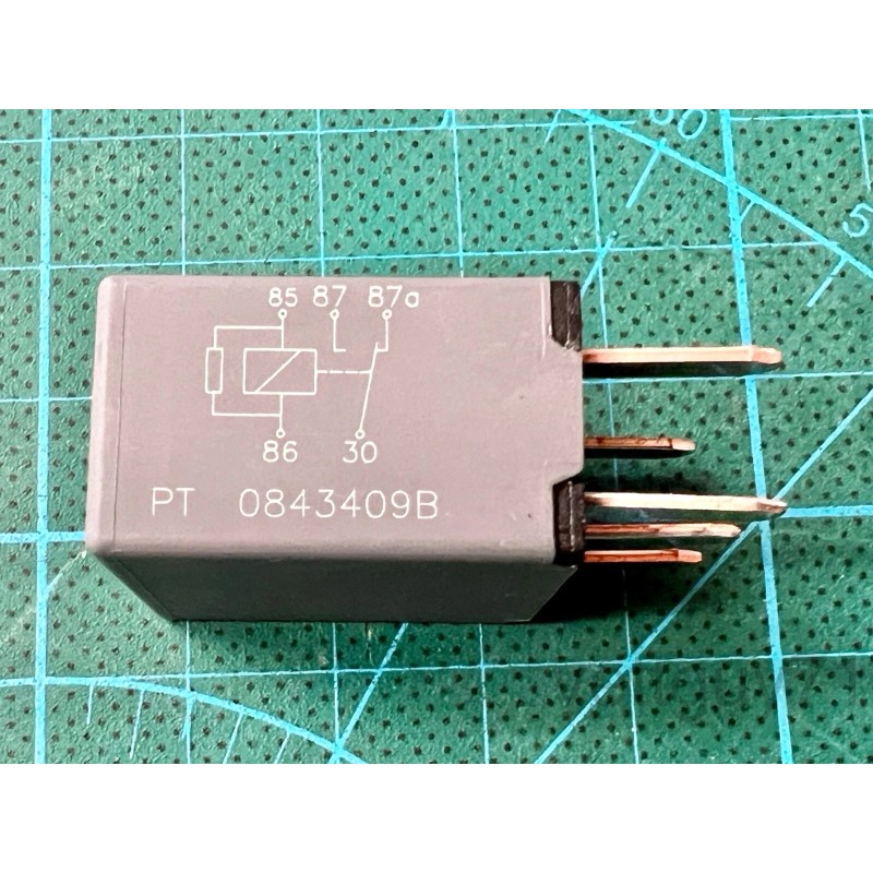 Tyco VJ28-95F24-Z05 12VDC SPDT 20A Relay, 5-pin Automotive/RV, VJ28-95F24