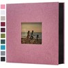 Linen 4x6 Photo Album with Cover Window, 200/300/600 Pockets