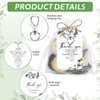Metacipher 30 Set Funeral Favors for Guests White Angel Keychains