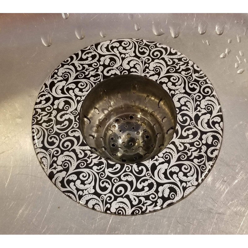 Handy Housewares 5.25" Diameter Decorative Designer Pattern Kitchen Sink Strainer/Food