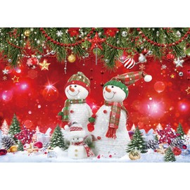 LTLYH 10x8ft Christmas Winter Snow Photo Backdrop - Party Banner Decorations - Xmas Photo Booth Props