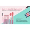 Makeup Brushes Mini Set 8 Pcs Beginner Students Portable Synthetic