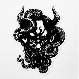 Decal Stickers of Master of The Snake Premium Indoor (No Waterproof) Vinyl Decal Stickers for Laptop Phone Accessory Helmet Car Window Mug Tuber Cup Door Wall Decoration - USCVER3f60390BL0124