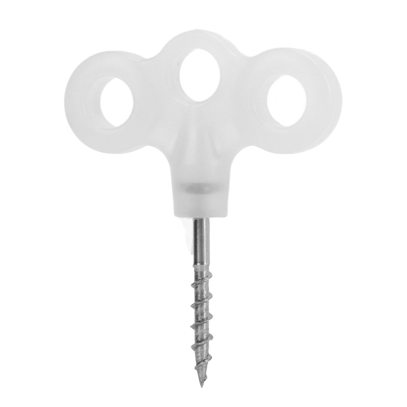 Outdoor Luminous Tent Stakes Stainless Steel Screw Ground Anchors Peg