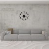 DIY Wall Clock Silent Stylish Decorative Frameless Hanging Clock for