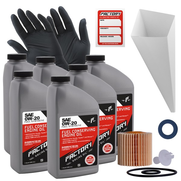 Factory Racing Parts Oil Change Kit Compatible with Lexus NX200T