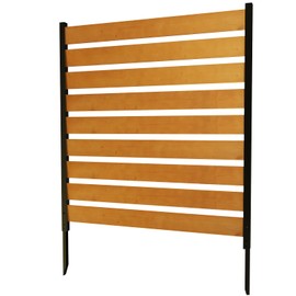 Privacy Fence Panels Screen - Air Conditioner Trash Can Screen Wood Metal for AC Unite Garbage Bin Pool Equipment Enclosure Garden Yard Decorative Outdoor (44X44 Horizontal)