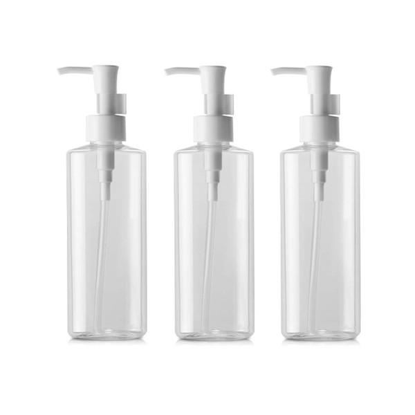 50 ml/100 ml/120/150 ml/200 ml nachfüllbar Kunststoff klar flach Pumpen