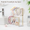 Josmimic Headband Holder Organizer Metal 2-Tier with Tray: Hair Accessories