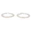 5 Pair Silver Hoop Earrings Retro Simple Lightweight Zinc Alloy