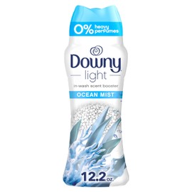 Downy Light Laundry Scent Booster Beads, Ocean Mist Scent, 12.2 OZ, In-wash fabric beads designed to be gentle with a light boost of scent, No Heavy Perfumes