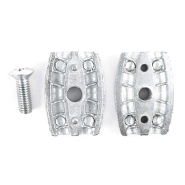 10 pcs galvanised steel egg shaped wire rope clip 3 mm