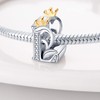 Pandach Women's Charm Pendant Letter A-Z for Bracelet 925 Sterling