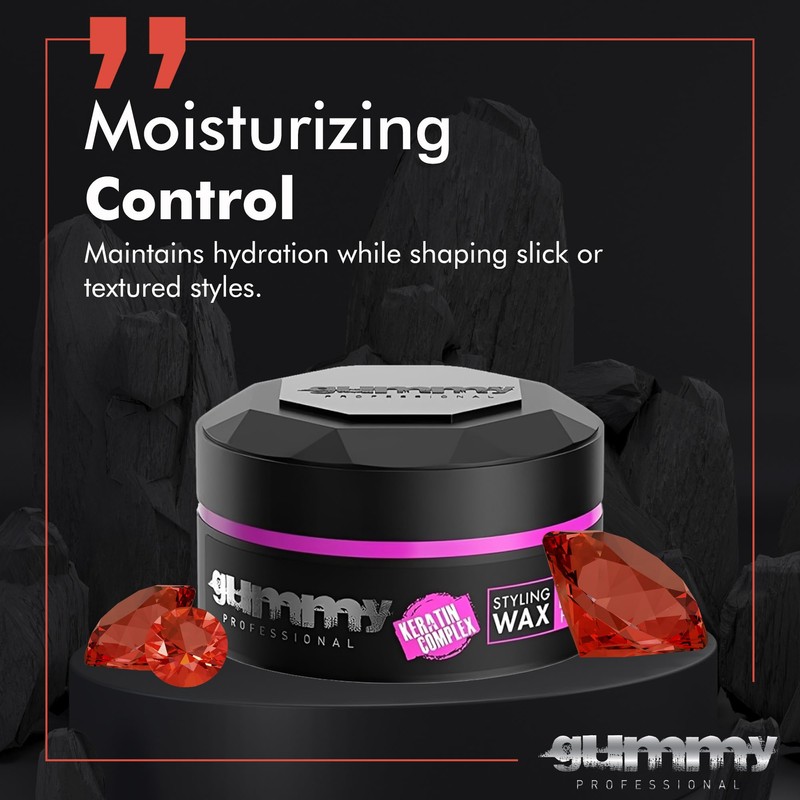 Gummy Professional Styling Hair Wax - Extra Gloss High Hold