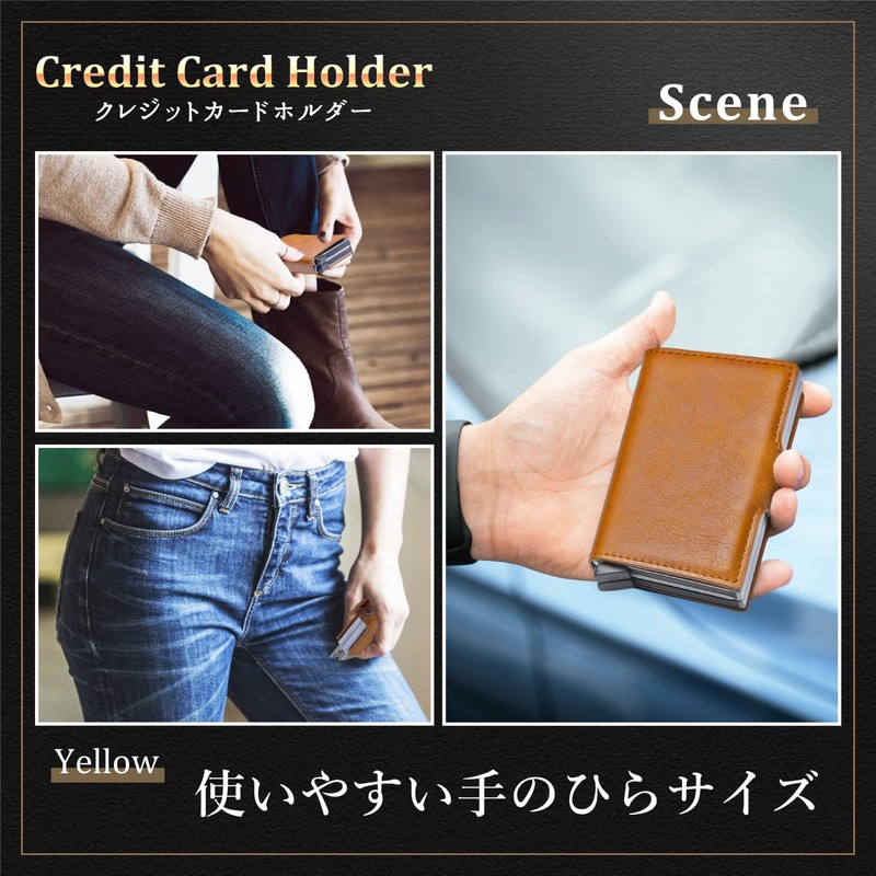 Work Worker Credit Card Case, Sliding, Holds 10 Cards, Minimal,
