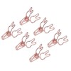 100Pcs Bunny Binder Clips Hollow Out Cute Strong Clamping Durable