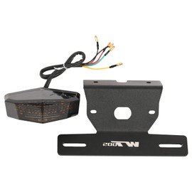 Tail Tidy Kit for TW200 TW 200 1989-2024 Fender Eliminator Kit equipped License Plate Holder Integrated LED Tail Light, Brake & Turn Signal Blinker (Smoke)