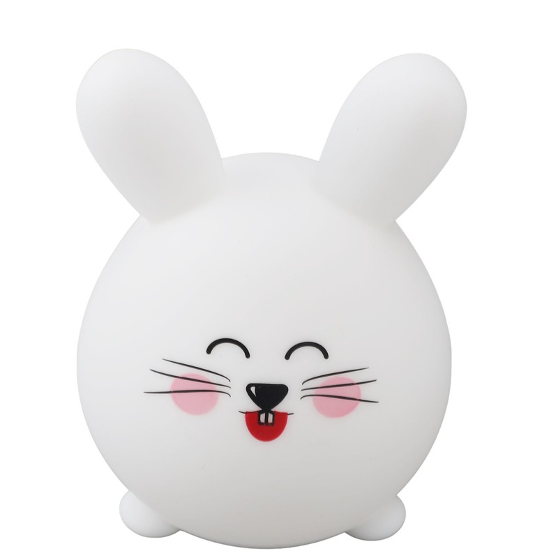 Silicone Night Light Cute Cartoon Mouse USB Rechargeable Tap Control
